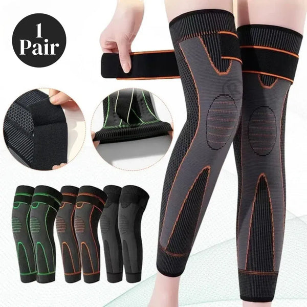Professional Full Leg Compression Knee Pad Sleeve Pair