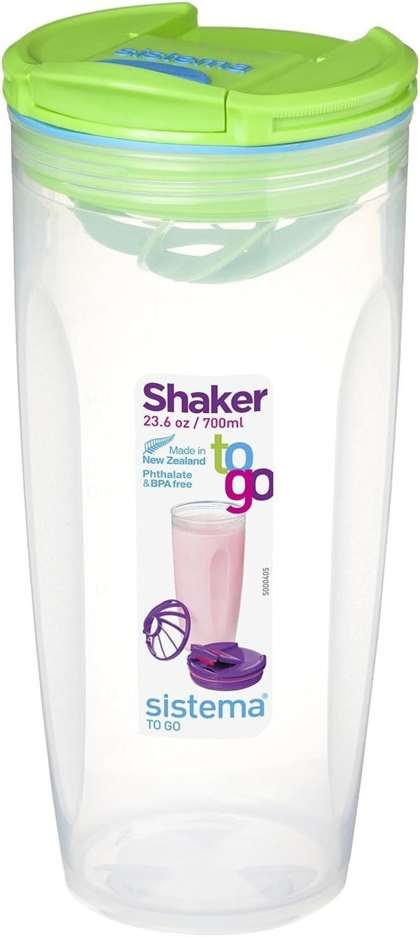 Sistema To Go Shaker 700ml – BPA & Phthalate Free | Made in New Zealand | Assorted Colors