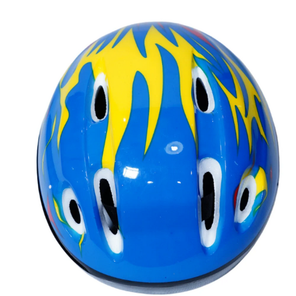 Kids Skating Helmet with Flame Design – Multi-Vent Safety Helmet