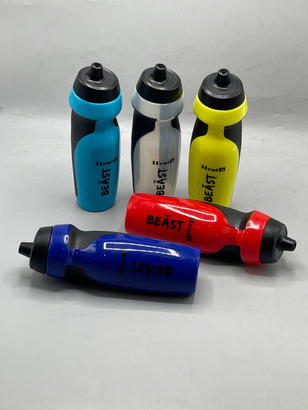 HealthX Beast Sports Water Bottle – Squeeze Grip Bottle | Gym Cycling Running
