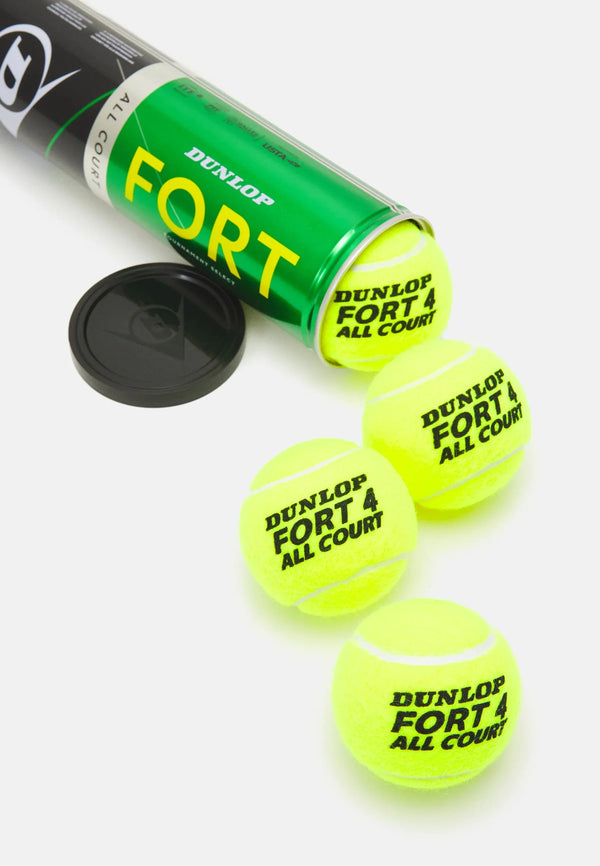 Dunlop Fort All Court Tennis Balls – Pack of 3 | Tournament Select | Pressurised Tin