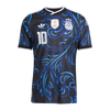 Argentina Away Football Shirt 2026 – Adidas Originals | Black Blue Baroque Graphic | AFA Crest | 3 Stars | FIFA Badge | No.10 | Fan Kit