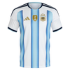 Argentina Home Football Shirt 2026 – Adidas | White Sky Blue Stripe | AFA Crest | 3 Stars | FIFA 2022 Badge | Fan Kit