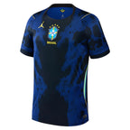 Brazil Away Football Shirt 2026 – Jordan Brand | Navy Blue Pinstripe | CBF Crest | 5 Stars | BRASIL | Fan Kit