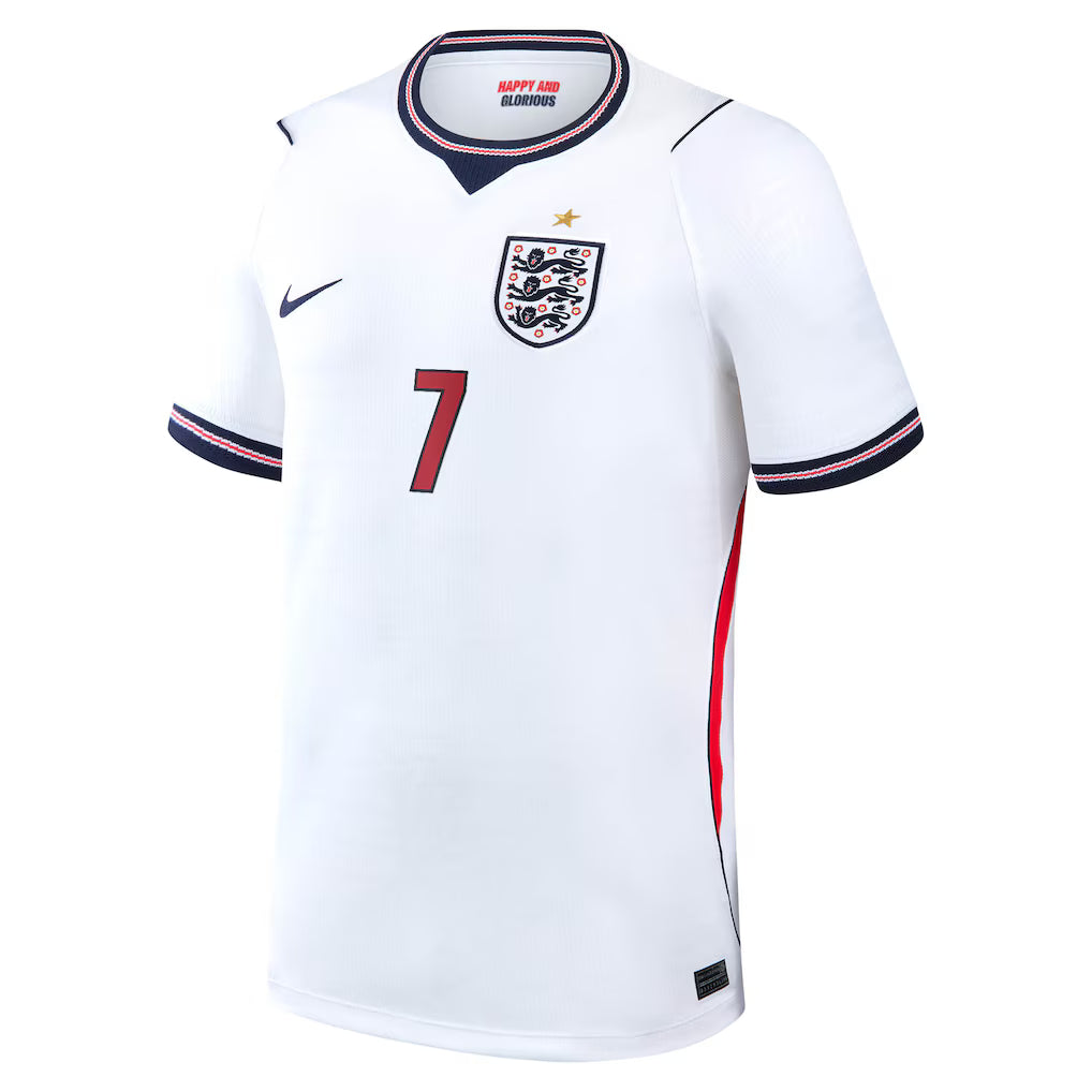 England Home Stadium Football Shirt 2026 – Nike | White | Three Lions Crest | 1 Gold Star | No.7 | Fan Kit