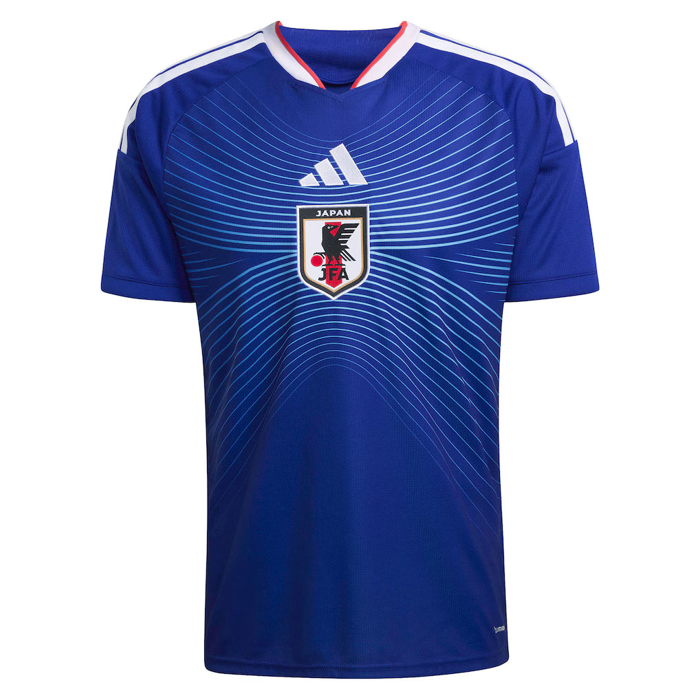 Japan Home Football Shirt 2026 – Adidas | Royal Blue | JFA Eagle Crest | Wave Graphic | Fan Kit
