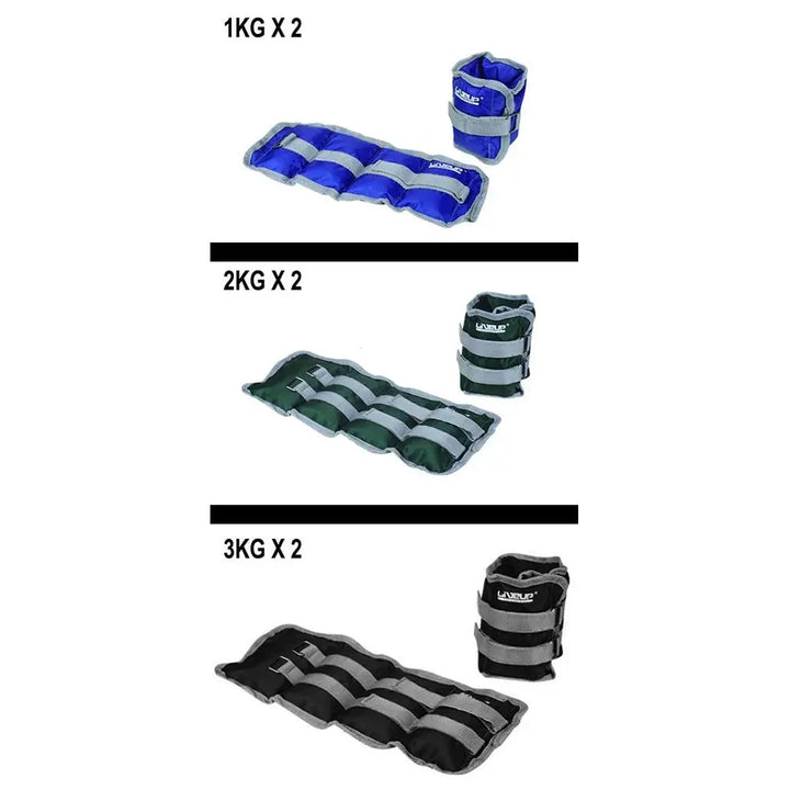Liveup Wrist & Ankle Weight 3KG Pair LS3011
