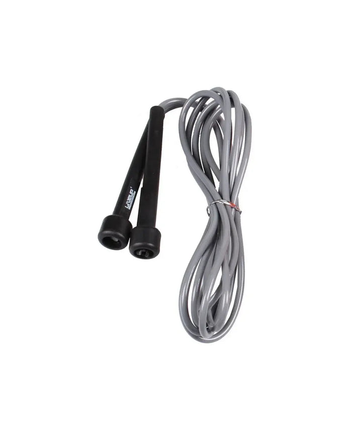 Liveup Skipping Jump Rope PVC Wire Plastic Handles - Gray LS3115