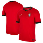 Portugal Home Football Shirt 2024 – Nike | Crimson Red | FPF Crest | Black Green Collar | Dri-FIT | Fan Kit