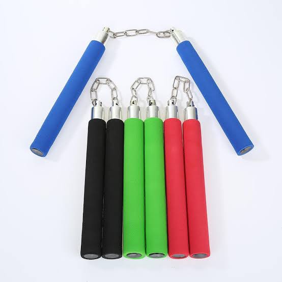 Foam Nunchaku with Metal Chain – Soft Padded Safe Training | 5 Colors | Kids & Beginner Martial Arts