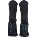Anti-Slip Grip Football Socks – Dual Rubber Grip Sole | Metatarsal Protection | Moisture Wicking | Black & White | Men & Women