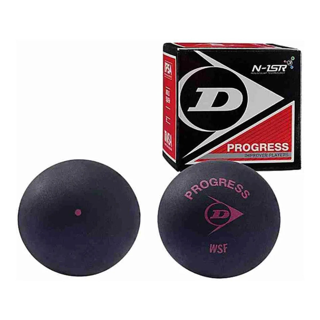 Dunlop Progress Squash Ball Red Dot Beginner Players