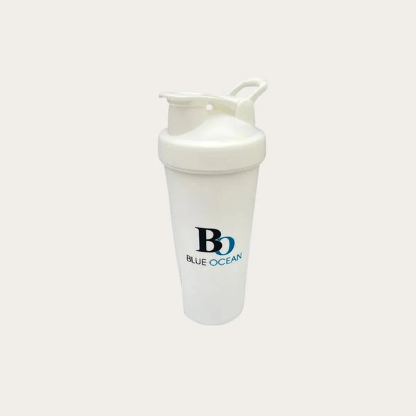 Blue Ocean Protein Shaker Bottle 600ml – Steel Blender Ball | Gym Fitness Bodybuilding