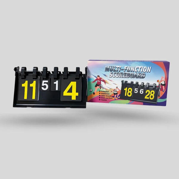Multi-Function Scoreboard – 4-Digit Flip Score Counter for Sports