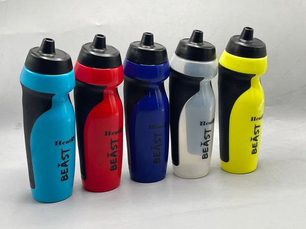 HealthX Beast Sports Water Bottle – Squeeze Grip Bottle | Gym Cycling Running
