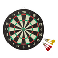 Double-Sided Dart Board with 6 Darts