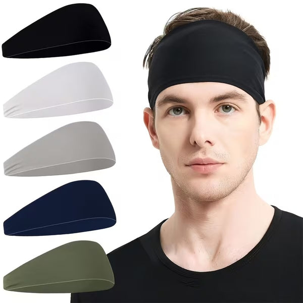Unisex Non-Slip Sports Headband | Breathable & Sweat-Wicking