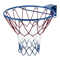Basketball Ring with Net Large – Standard 45cm Steel Hoop | Tricolor Nylon Net | Wall Mount | Indoor & Outdoor