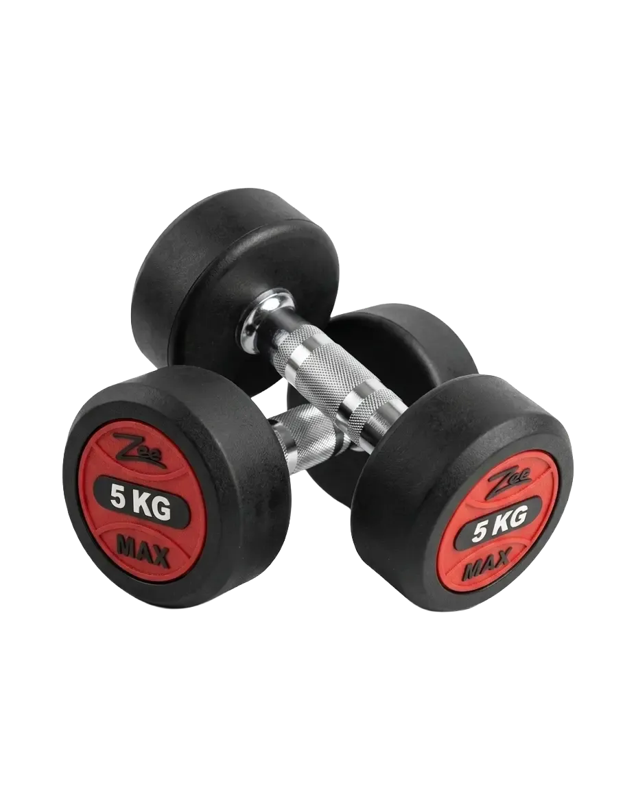 Zeemax Rubber Coated Dumbbells Pair