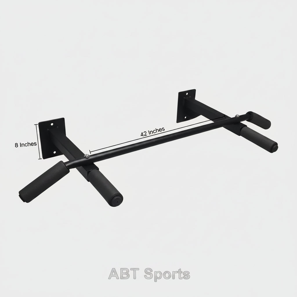 Wall Mounted Pull-Up Bar / Chinup Bar - 3 Grips