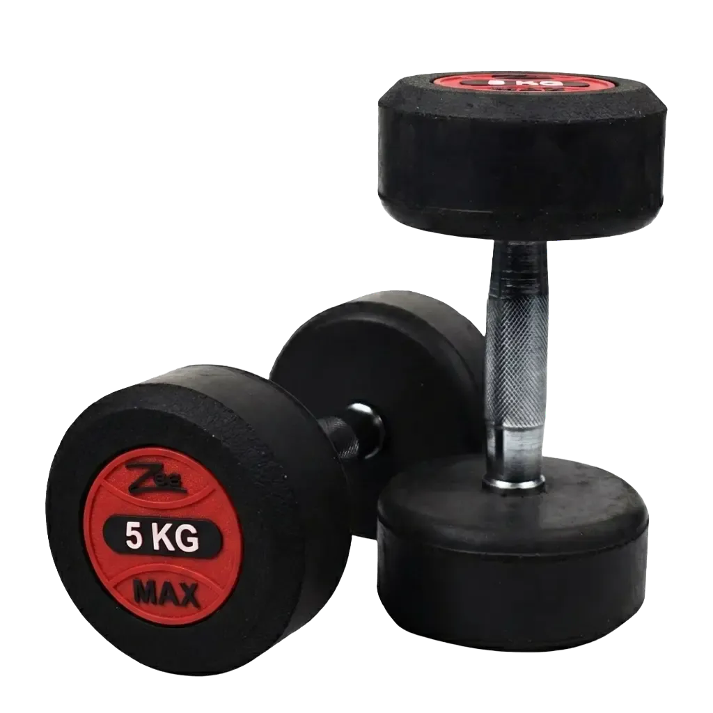 Zeemax Rubber Coated Dumbbells Pair