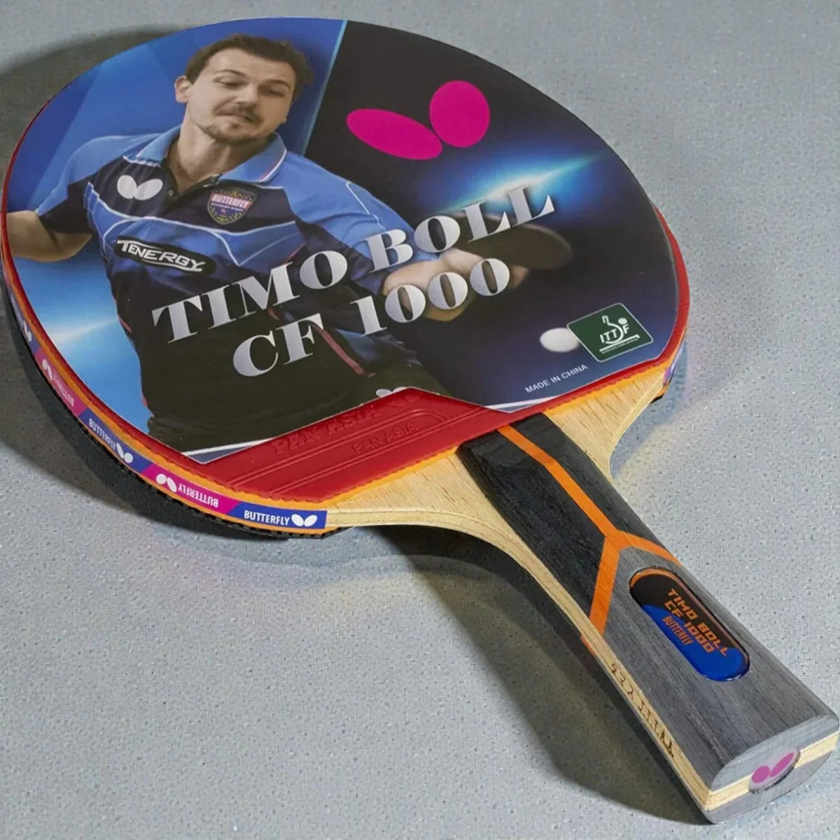 Butterfly Timo Boll CF 1000 Table Tennis Racket – Carbon Fiber Blade | ITTF Approved
