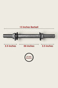 Dumbbell Bar Standard 13 Inch 1-Inch Diameter