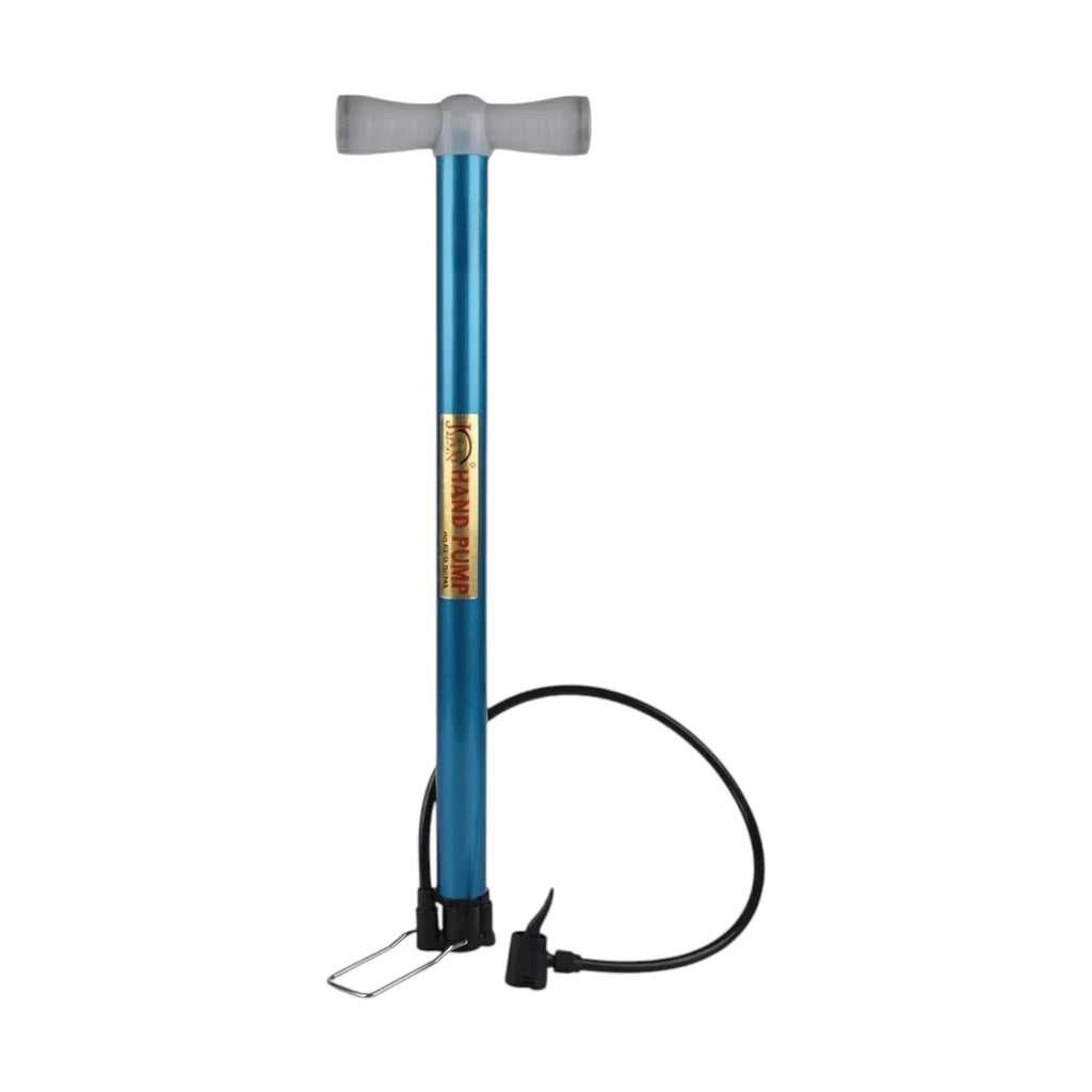 Football Hand Pump – Large Portable Ball Inflator with Needle Nozzle | Red & Blue | Football, Basketball & Sports