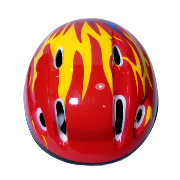 Kids Skating Helmet with Flame Design – Multi-Vent Safety Helmet