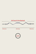 EZ Curl Barbell Standard 4 Feet 1-Inch Diameter