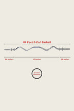 EZ Curl Barbell Standard 4 Feet 1-Inch Diameter