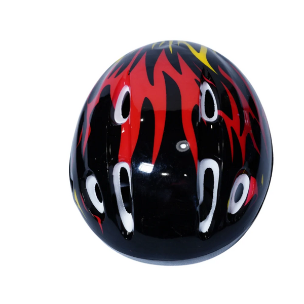 Kids Skating Helmet with Flame Design – Multi-Vent Safety Helmet