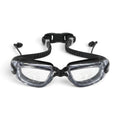 Peedo AK7000 Swimming Goggles – Wide Frame Anti-Fog UV Shield | Integrated Ear Plugs | Black | Cylinder Case | Pool Training