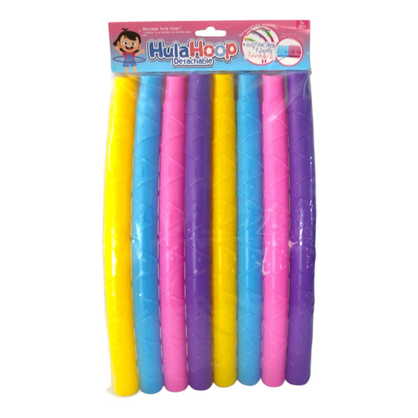 HulaHoop Detachable 77cm – 8-Section Snap-Together Multicolor | Yellow Blue Pink Purple | Kids & Fitness