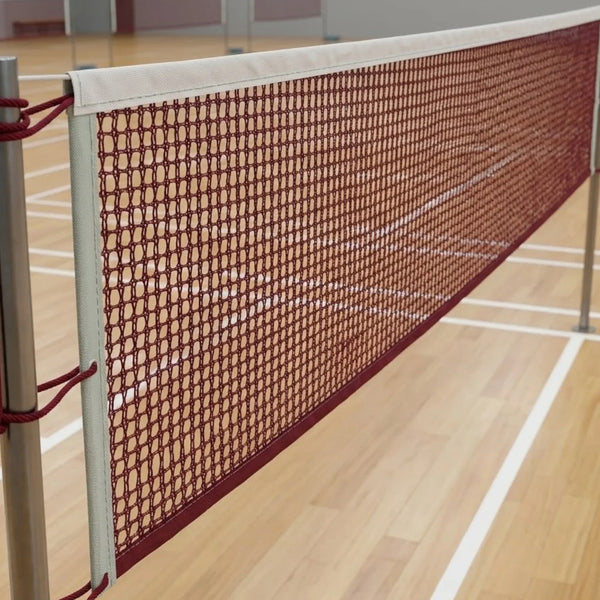 Yonex Badminton Net with Iron Wire – 20.6’ x 2.6’ | Full Court Size | Maroon Nylon Mesh | Indoor & Outdoor