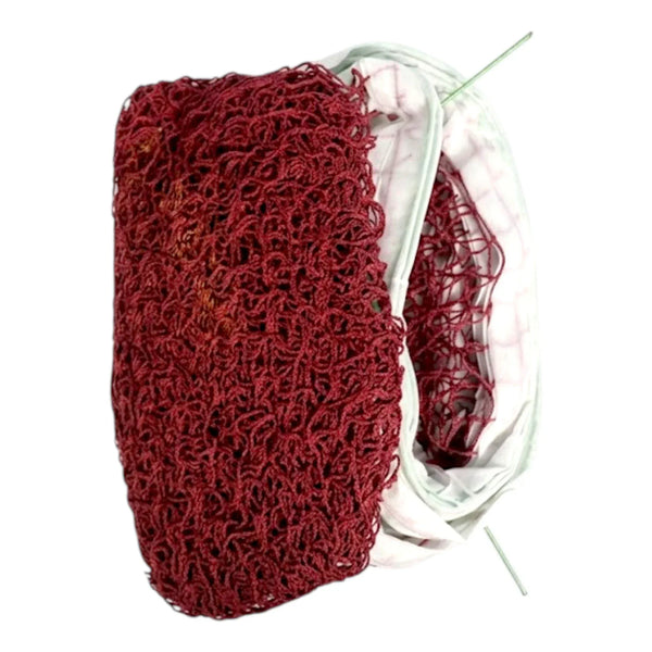 Yonex Badminton Net with Iron Wire – 20.6’ x 2.6’ | Full Court Size | Maroon Nylon Mesh | Indoor & Outdoor