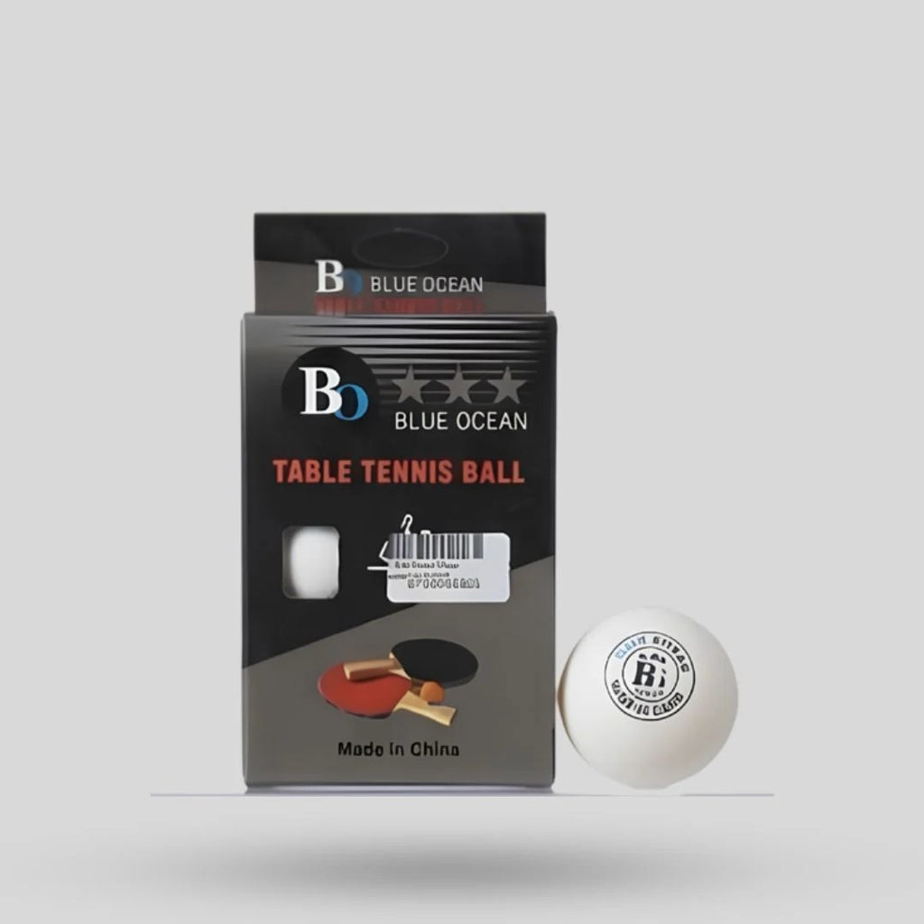 Blue Ocean 3 Star Table Tennis Balls – Pack of 6 White Balls | ITTF Approved | Made in China