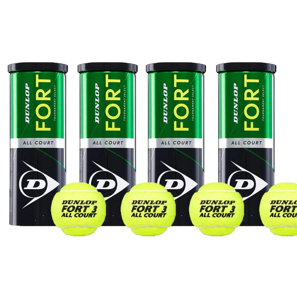Dunlop Fort All Court Tennis Balls – Pack of 3 | Tournament Select | Pressurised Tin