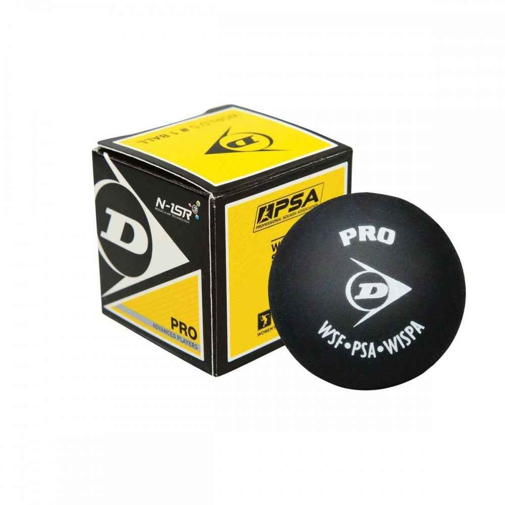 Dunlop Pro Squash Ball Double Yellow Dot WSF PSA WISPA Approved
