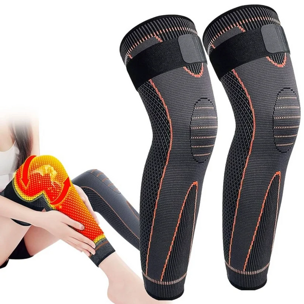 Professional Full Leg Compression Knee Pad Sleeve Pair