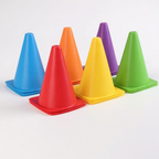 Multi-Colored Agility Training Cones – 6-Pack