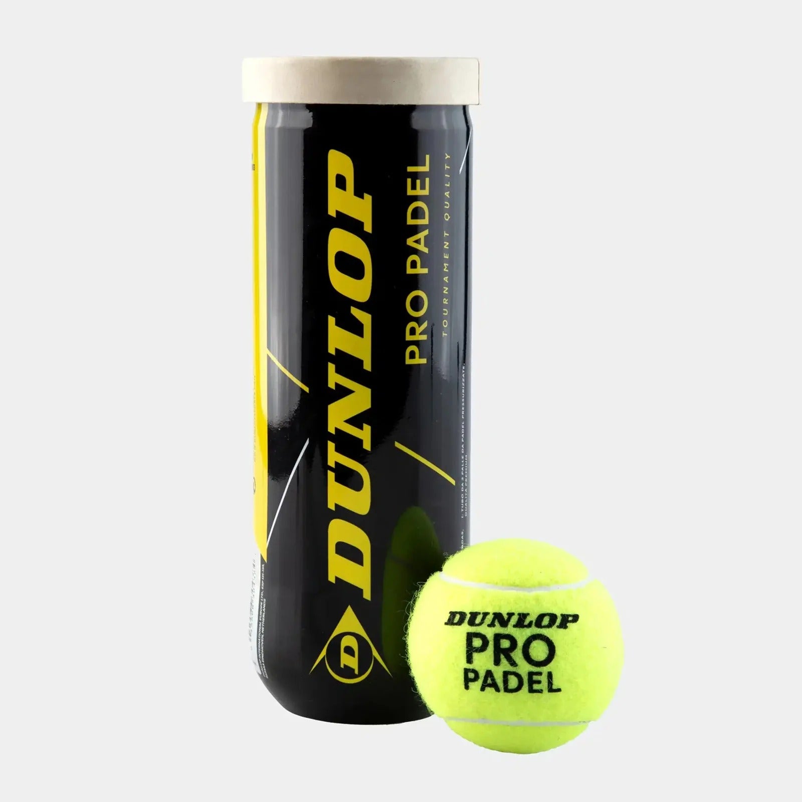 unlop Pro Padel Balls – Tournament Quality Pressurized 3-Ball Can