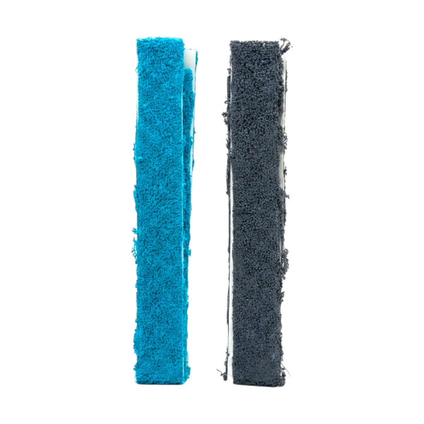 Heat X Towel Grip – Soft Sweat Absorption Racket Overgrip | Teal & Charcoal | Badminton, Padel & Tennis