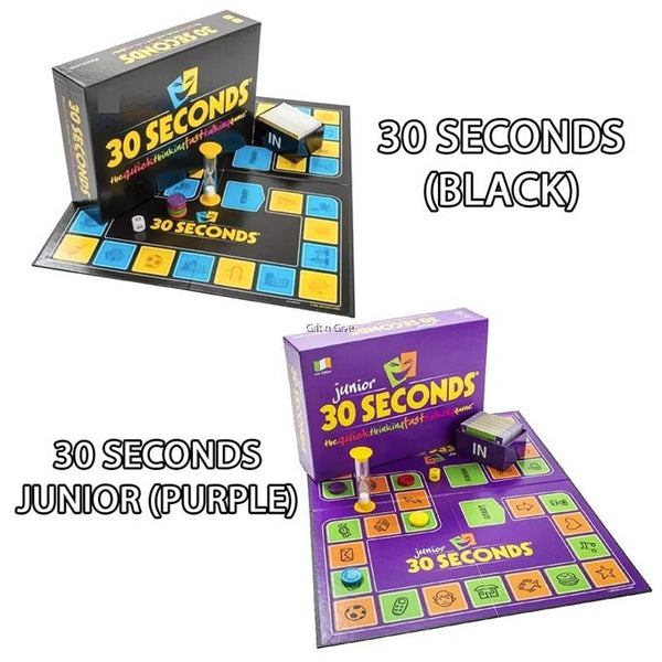 30 Seconds Junior Board Game – Quick Thinking Fast Talking Game for Kids