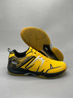 Heat X Tokyo badminton shoes black green colorway side view showing HX logo and Tokyo branding