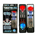 Tungsten Look Steel Tip Darts Set BL-3400 – 3 Brass Darts 21g | Holographic Case & Extra Flights | Tournament