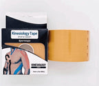 Sportstape Kinesiology Tape – Sport & Therapy | 5cm x 5m Roll | Skin-Friendly Breathable Latex-Free Elastic Water-Resistant | ISO 13485 CE Certified | Blue Red Beige
