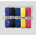 VSE VG-006 PU grip tape 5 colors purple black blue yellow pink rolled overgrip with VSE logo - all colors display