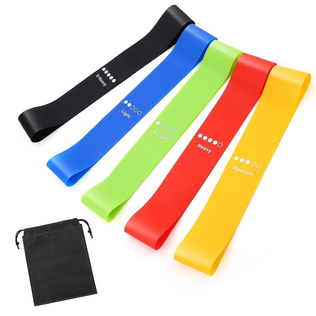 5-in-1 Resistance Loop Band Set X-Light to X-Heavy