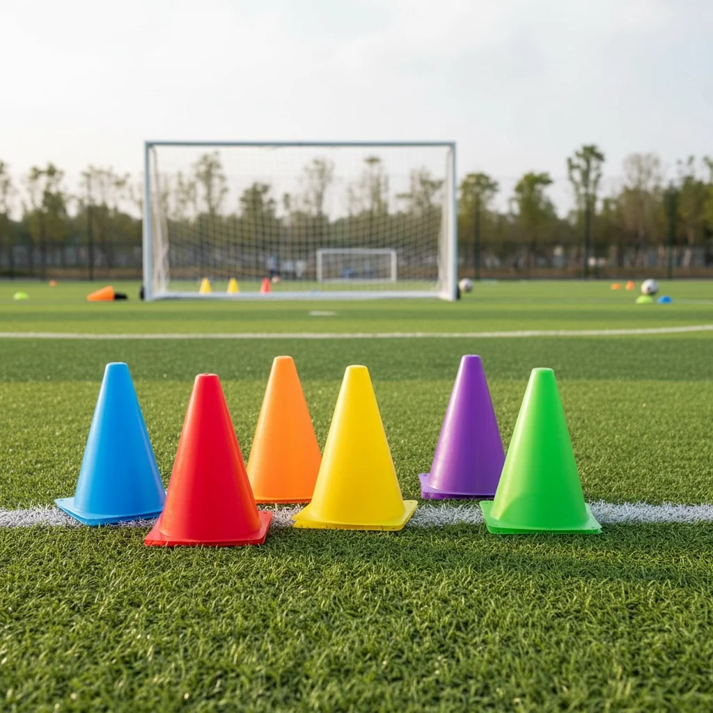 Multi-Colored Agility Training Cones – 6-Pack